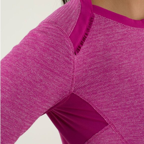 Lululemon Run Soft Long Sleeve Pink 4 NWOT - Picture 5 of 14